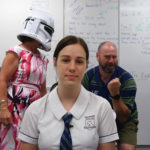 Teachers Photobomb Graduating Students