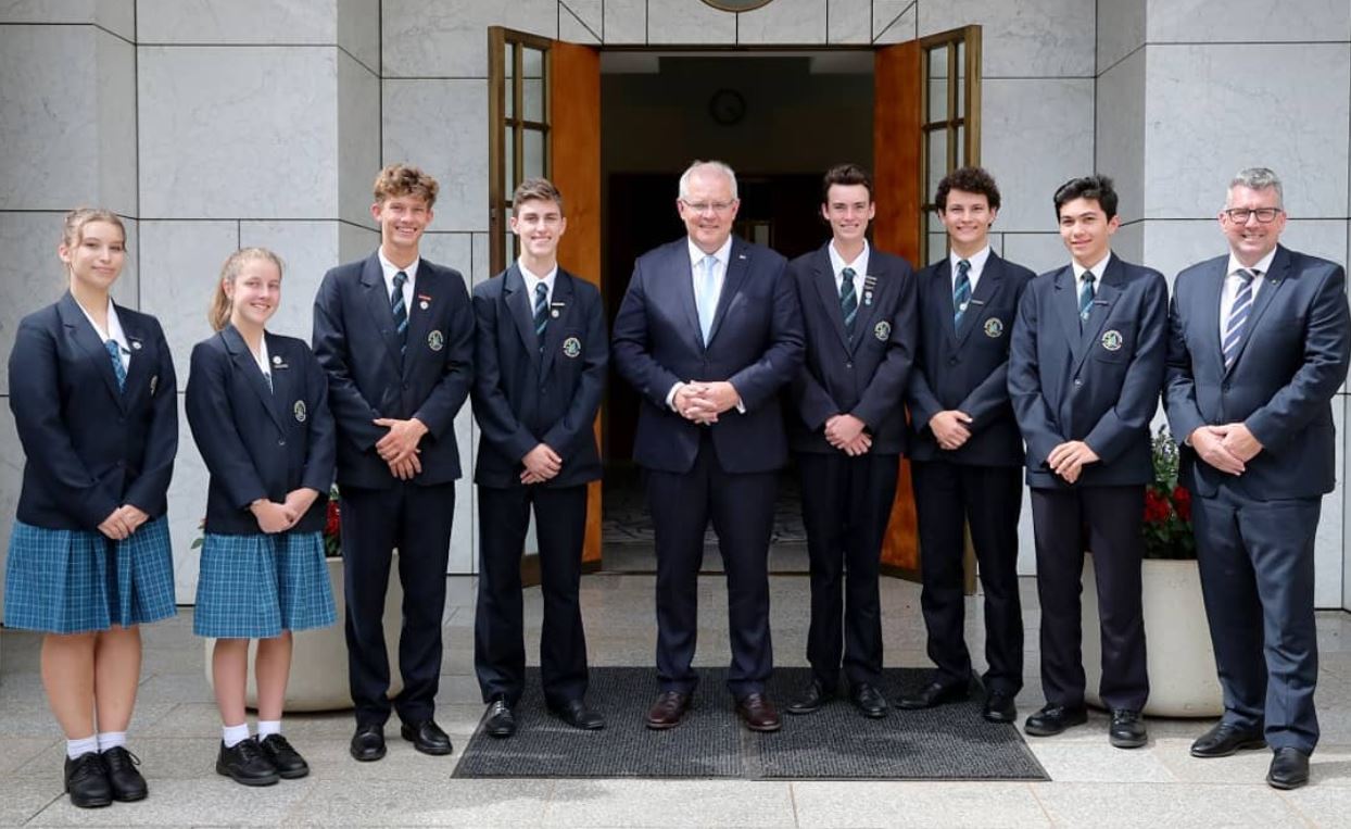 Bundaberg Christian College Student Leaders Meet Prime Minister