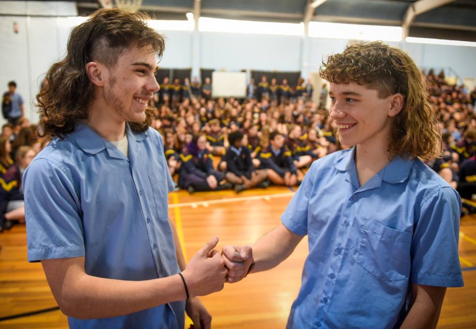 Riverside High School Students Get Mullets for Mental Health
