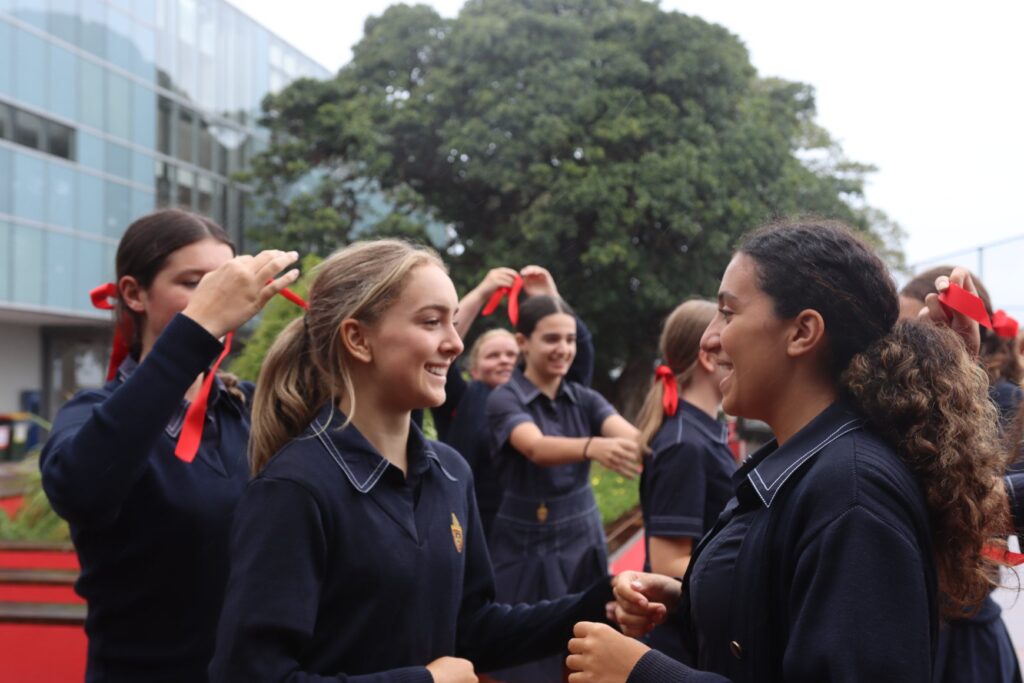 Hair Ribbons with Meaning at St Catherine’s
