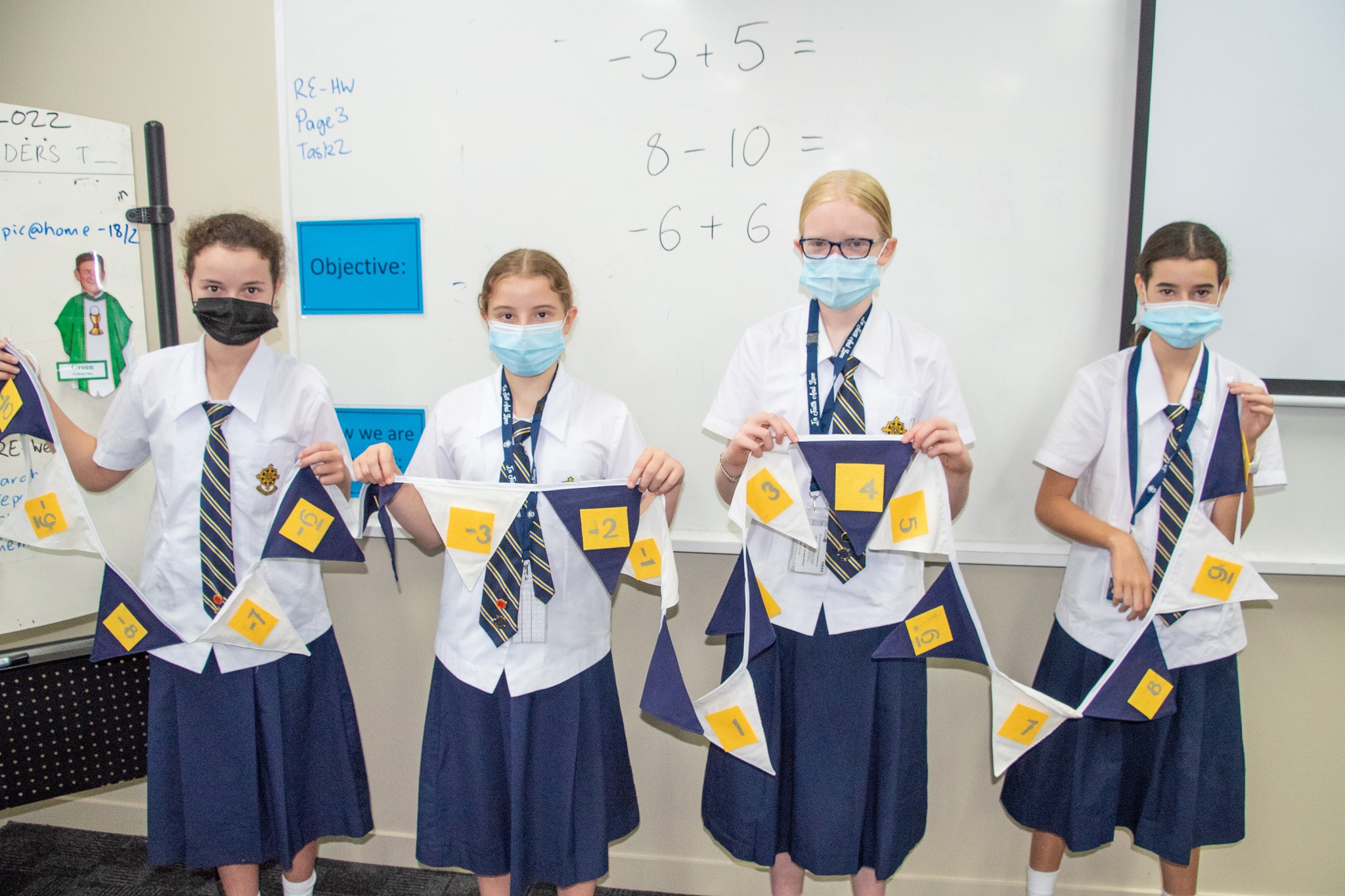 Environmental group at Mt St Michaels Creatively upcycles uniforms